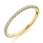 Claw Set Round Brilliant Cut Diamond Full Eternity 0.50 Carat - Pobjoy Diamonds