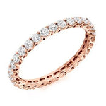 Claw Set Round Brilliant Cut Diamond Full Eternity 1.00 Carat - Pobjoy Diamonds