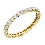 Claw Set Round Brilliant Cut Diamond Full Eternity 1.00 Carat - Pobjoy Diamonds