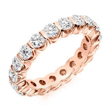 Load image into Gallery viewer, Bar Set Round Brilliant Cut Diamond Full Eternity 2.00 Carat - Pobjoy Diamonds