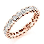 Rubover Set Round Brilliant Cut Diamond Full Eternity 2.00 Carat - Pobjoy Diamonds