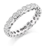 Rubover Set Round Brilliant Cut Diamond Full Eternity 2.00 Carat - Pobjoy Diamonds