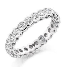 Load image into Gallery viewer, Rubover Set Round Brilliant Cut Diamond Full Eternity 2.00 Carat - Pobjoy Diamonds