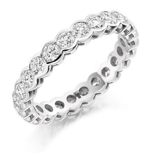 Load image into Gallery viewer, Rubover Set Round Brilliant Cut Diamond Full Eternity 2.00 Carat - Pobjoy Diamonds