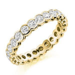 Rubover Set Round Brilliant Cut Diamond Full Eternity 2.00 Carat - Pobjoy Diamonds