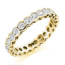 Load image into Gallery viewer, Rubover Set Round Brilliant Cut Diamond Full Eternity 2.00 Carat - Pobjoy Diamonds