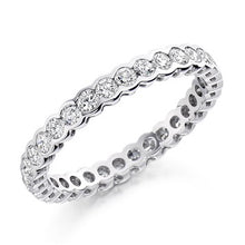 Load image into Gallery viewer, Rubover Set Round Brilliant Cut Diamond Full Eternity 1.00 Carat - Pobjoy Diamonds
