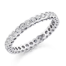 Load image into Gallery viewer, Rubover Set Round Brilliant Cut Diamond Full Eternity 1.00 Carat - Pobjoy Diamonds