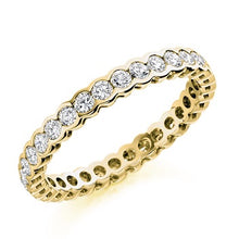 Load image into Gallery viewer, Rubover Set Round Brilliant Cut Diamond Full Eternity 1.00 Carat - Pobjoy Diamonds