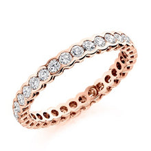 Load image into Gallery viewer, Rubover Set Round Brilliant Cut Diamond Full Eternity 1.00 Carat - Pobjoy Diamonds