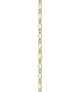 9K Yellow Gold Ladies 2.5mm Figaro Neck Chain - Pobjoy Diamonds
