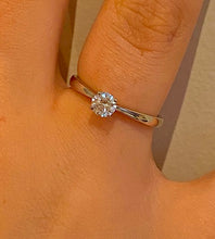 Load image into Gallery viewer, 18K Yellow Gold 0.30 Round Brilliant Cut Solitaire Diamond Ring F/VS1-Marbella - Pobjoy Diamonds