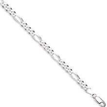 Load image into Gallery viewer, Sterling Silver Figaro Necklace