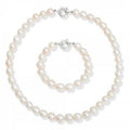 White Freshwater Cultured Baroque Pearl Necklace & Bracelet Set - Pobjoy Diamonds