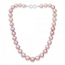 Load image into Gallery viewer, Freshwater Cultured Pink Pearl Necklace &amp; Silver Clasp - Pobjoy Diamonds