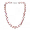 Freshwater Cultured Pink Pearl Necklace & Silver Clasp - Pobjoy Diamonds