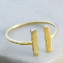 Load image into Gallery viewer, Handmade Gold Plated On Silver Bar Bracelet