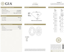 Load image into Gallery viewer, 18K White Gold 1.59 Carat Oval Cut Diamond Solitaire Ring G/VS1 - Pobjoy Diamonds