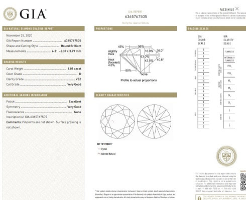 950 Platinum1.00 Carat Round Brilliant Cut Solitaire Diamond Ring D/VS2-Bellagio - Pobjoy Diamonds