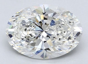 18K White Gold 1.59 Carat Oval Cut Diamond Solitaire Ring G/VS1 - Pobjoy Diamonds