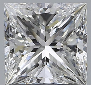 18K White Gold Princess Cut Solitaire Diamond Ring 1.20 Carat - F/VS2 - Pobjoy Diamonds