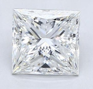 18K White Gold Princess Cut Solitaire Diamond Ring 2.64 Carat - F/VS2 - Pobjoy Diamonds