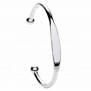 Gents Silver Identity Bangle