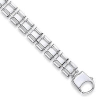 Load image into Gallery viewer, Sterling Silver Men&#39;s Link Bracelet-Pobjoy