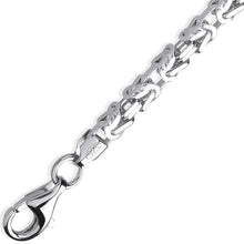 Load image into Gallery viewer, Gents Square Byzantine Silver Neck Chain - Pobjoy Diamonds