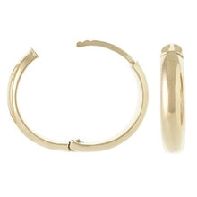 Load image into Gallery viewer, Gold Plated Sterling Silver Hinged Hoop Earrings