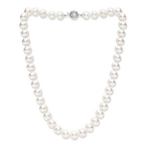 Large Freshwater Cultured Pearl Necklace - Pobjoy Diamonds