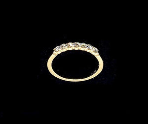 9K Gold Diamond Half Eternity Ring 0.25 Carats