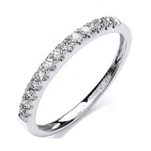 Load image into Gallery viewer, 18K White Gold Half Eternity Ring 0.20 CTW - Pobjoy Diamonds
