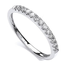 Load image into Gallery viewer, 18K White Gold Half Eternity Ring 0.20 CTW - Pobjoy Diamonds
