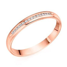 Load image into Gallery viewer, Diamond Half Eternity Ring 0.07 Carat - Pobjoy Diamonds