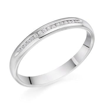 Diamond Half Eternity Ring 0.07 Carat - Pobjoy Diamonds