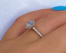 Load image into Gallery viewer, 950 Platinum Round Cut 1.90 CTW Halo Diamond Ring G/VVS - Pobjoy Diamonds