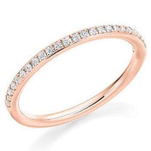 Load image into Gallery viewer, Grain Set Diamond Half Eternity Ring 0.17 Carat - Pobjoy Diamonds