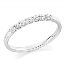 Load image into Gallery viewer, Claw Set Diamond Half Eternity Ring 0.25 Carat - Pobjoy Diamonds