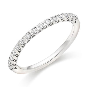 Bar Set Diamond Half Eternity Ring 0.25 Carat - Pobjoy Diamonds