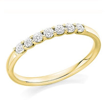 Load image into Gallery viewer, Claw Set Diamond Half Eternity Ring 0.25 Carat - Pobjoy Diamonds
