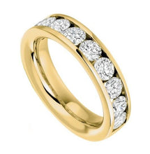 Load image into Gallery viewer, 18K Yellow Gold Channel Set Diamond Full Eternity Ring 4.00 CTW - Pobjoy Diamonds