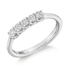 Load image into Gallery viewer, Claw Set Vintage Style Diamond Half Eternity 0.35 Carat - Pobjoy Diamonds