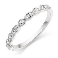 Load image into Gallery viewer, Rubover &amp; Grain Set Diamond Half Eternity Ring 0.35 Carat - Pobjoy Diamonds