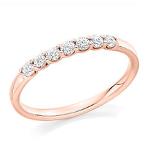 Load image into Gallery viewer, Claw Set Diamond Half Eternity Ring 0.25 Carat - Pobjoy Diamonds