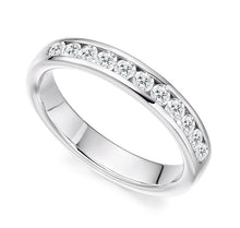 Load image into Gallery viewer, 18K Gold Diamond Eternity &amp; Diamond Engagement Ring Combination SPECIAL OFFER