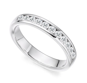 18K Gold Diamond Eternity & Diamond Engagement Ring Combination SPECIAL OFFER