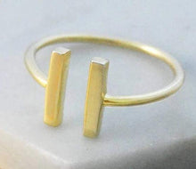 Load image into Gallery viewer, Handmade Gold Plated On SIlver Bar Bracelet From Pobjoy