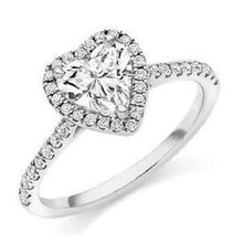Load image into Gallery viewer, Heart Shape Lab Grown Diamond Ring- E/VS1 2.40 Carats - Pobjoy Diamonds