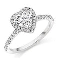 Heart Shape Lab Grown Diamond Ring- E/VS1 2.40 Carats - Pobjoy Diamonds